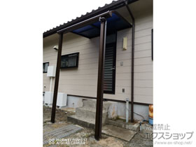 のテラス屋根 プレシオステラスII R型 テラスタイプ 単体 積雪〜20cm対応 施工例