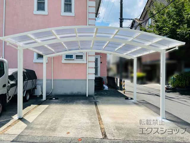 YKKAPのカーポート アリュース ツイン　積雪～20cm対応 施工例
