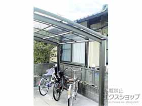 のサイクルポート・駐輪場 ネスカRミニ (ラウンドスタイル) 積雪〜20cm対応 施工例