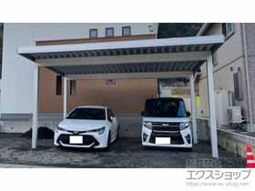 のカーポート ジーポートPro 積雪50cm対応 2台用 角柱4本柱 施工例