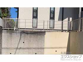のフェンス・柵 フェンスAB YR2型 横格子2 フリーポールタイプ 施工例