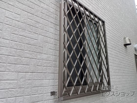 のバルコニー・ベランダ屋根 アルミ面格子 ヒシクロス 施工例