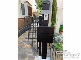 YKKAPのポスト・門柱・宅配ボックス シンプレオ ポストユニット 1型 施工例