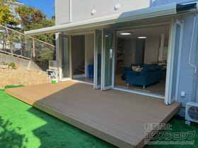 のウッドデッキ レストステージ 幕板納まり 施工例