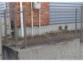 のフェンス・柵 イーネットフェンスA1F型 自由柱タイプ 施工例