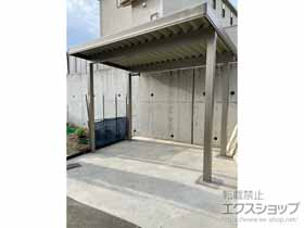 のサイクルポート・駐輪場 カーポートST 小屋根タイプ 4本柱 積雪〜100cm対応 施工例