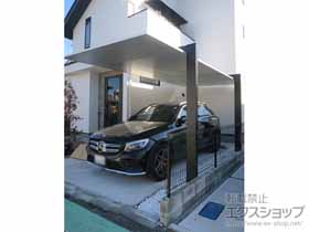 のカーポート カーポートSC 積雪〜20cm対応＋カーストッパーA型 施工例