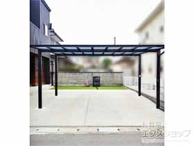 のカーポート ネスカF (フラットスタイル) ワイド 積雪〜20cm対応 施工例