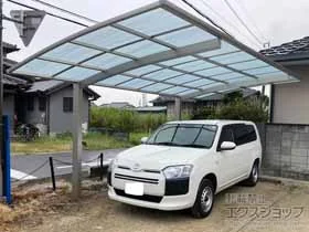 YKKAPのカーポート アリュース　積雪～20cm対応 施工例