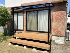 のテラス屋根 テラスVS F型 テラスタイプ 単体 積雪〜30cm対応 施工例