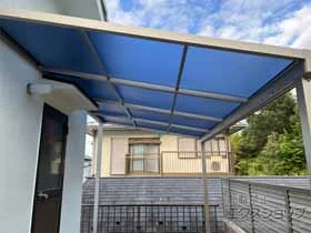 YKKAPのテラス屋根 ソラリア F型 テラスタイプ 単体 積雪～20cm対応※張り出し納まり 施工例