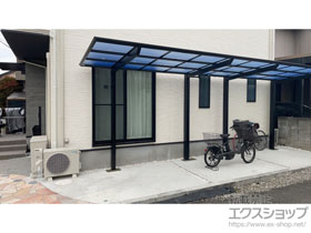 のサイクルポート・駐輪場 フーゴFミニ (フラットスタイル) 縦連棟 積雪〜20cm対応 施工例