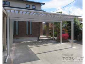 のカーポート エフルージュ ツイン100 積雪〜100cm対応 施工例