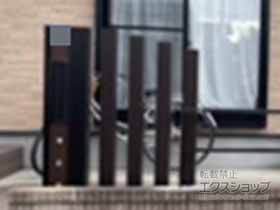 のフェンス・柵 デザイナーズパーツ 枕木材 施工例