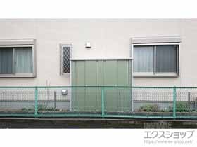 の物置・屋外倉庫 シンプリー 一般型 2160×615×1903 MJX-216E-P-JG 施工例