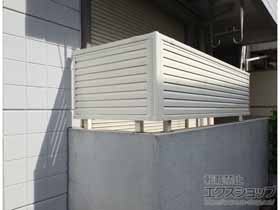 のフェンス・柵 ミエーネフェンス 目隠しルーバータイプ 自由柱施工 施工例