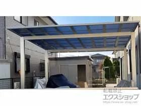 YKKAPのカーポート エフルージュ ツイン FIRST 積雪～20cm対応 施工例