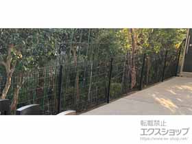 のフェンス・柵 イーネットフェンス 3F型　自由柱施工 施工例