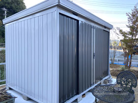 の物置・屋外倉庫 FORTA 一般型 （ FS-3022S-EB） 施工例