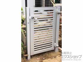 の門扉 開き門扉AB YR3型 片開き　柱使用 施工例