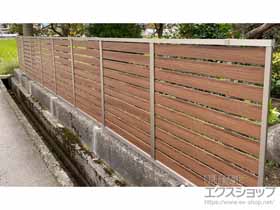 のフェンス・柵 モクハイフェンス フリーポールタイプ 施工例