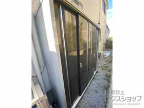 の物置・屋外倉庫 シンプリー 一般型 1940×515×1903 MJX-195E-P-EB 施工例