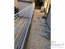 のフェンス・柵 イーネットフェンス 3F型 自由柱施工 施工例