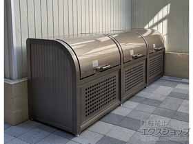の ゴミストッカー PSR型 上開き+取外し式 3連結 施工例