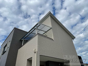 のバルコニー・ベランダ屋根 ソラリア R型 屋根タイプ 単体 積雪〜20cm対応 施工例