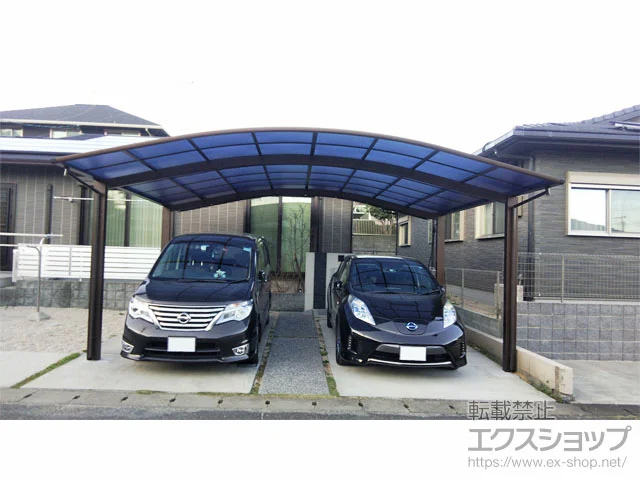 YKKAPのカーポート アリュース ツイン　積雪～20cm対応 施工例