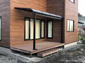 のテラス屋根 スピーネ R型 3000 テラスタイプ 単体 積雪〜100cm対応 施工例