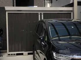 イナバの物置 FORTA 一般型 3050×950×2085 FS-3009S-EB 施工例