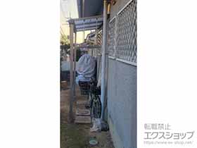 のテラス屋根 スピーネ F型 テラスタイプ 単体 積雪〜20cm対応+吊り下げ物干しAセット 施工例