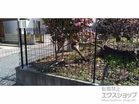 のフェンス・柵 イーネットフェンス 3F型 自由柱施工 施工例