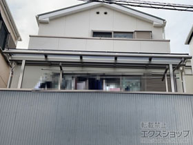 のバルコニー・ベランダ屋根 スピーネ R型 屋根タイプ 単体 積雪〜20cm対応 施工例