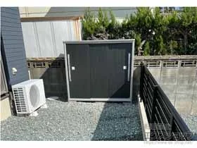 ヨドコウの物置・収納・屋外倉庫 エスモ 一般型 1500×537×1314（ESF-1505G） ESF-1505G-WE 施工例