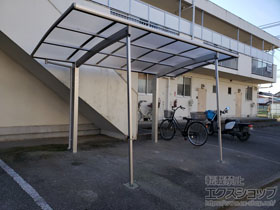 のサイクルポート・駐輪場 アリュースミニ 積雪〜20cm対応 施工例