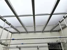 YKKAPのバルコニー屋根 ソラリア F型 1500 屋根タイプ 単体 積雪～50cm対応 施工例