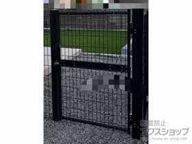 LIXIL リクシル(TOEX)の門扉 ハイグリッド門扉N8型 片開き　柱使用 施工例