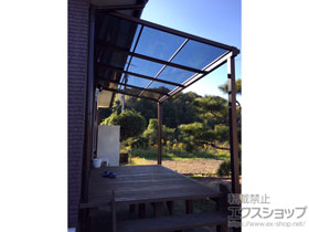 のテラス屋根 ソラリア F型 テラスタイプ 単体 積雪〜20cm対応 施工例