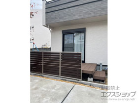 のフェンス・柵 モクハイフェンス　フリーポールタイプ 施工例