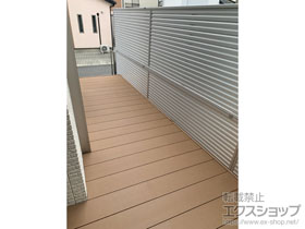 のウッドデッキ リウッドデッキ 200+独立式 リウッドステップ2型×1セット 施工例