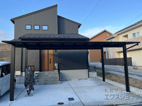 のカーポート エフルージュ ツイン FIRST 積雪〜20cm対応 施工例