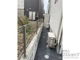 のフェンス・柵 イーネットフェンス 3F型 自由柱施工 施工例