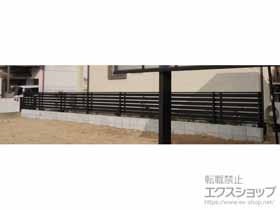 のフェンス・柵 モクアルフェンス 横板タイプ 自由柱タイプ 施工例