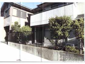 のフェンス・柵 クレディフェンスHG 2B型　自由支柱タイプ 施工例