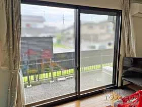 LIXIL リクシル(トステム)の内窓（二重窓・二重サッシ） インプラス引違い窓 2枚建テラス 施工例
