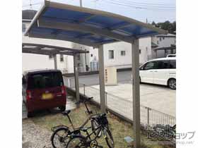 のサイクルポート・駐輪場 アリュースミニ 積雪〜20cm対応 施工例