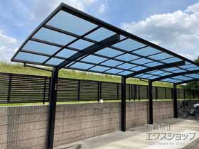 のカーポート アリュース 縦連棟　積雪〜20cm対応 施工例