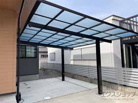のカーポート エフルージュ プラス FIRST　積雪〜20cm対応＋着脱式サポート柱 施工例